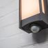 Applique extérieur LED détecteur de mouvements Qubo gris IP54 800 lumens blanc chaud - COREP