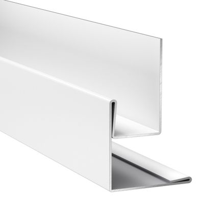 Profilé d'angle extérieur/retour de tableau alu bardage Hardie Plank VL blanc arctique - longueur 3000 mm - JAMES HARDIE