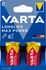 Piles alcalines LR14 (C) Longlife max power par 2 - VARTA