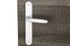 Poignées de porte sur plaques sans trou Madison aluminium blanc ALPERTEC