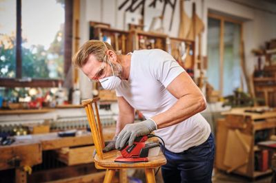 Ponceuse multifonction 130 W + 3 feuilles abrasives RT-OS 13 EINHELL