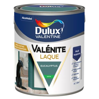 Peinture Boiseries Laque Acrylique Valénite Satin Eucalyptus 2 L  - DULUX VALENTINE