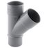 Culotte PVC évacuation 45° mâle/femelle Ø40 - FITT
