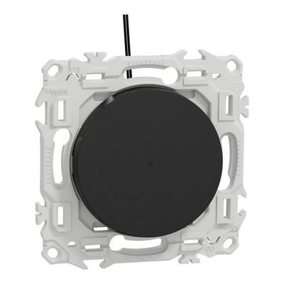 Interrupteur va-et-vient ou poussoir avec témoin lumineux Odace 2025 noir - SCHNEIDER ELECTRIC