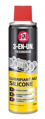Lubrifiant au silicone en aérosol 250ml 3-EN-UN
