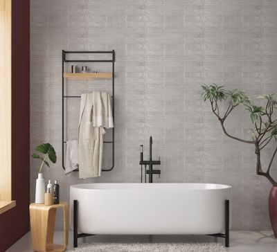 Faïence blanche murale intérieur effet zellige blanc COOL ép 9,5 mm 31,6 x 60 cm paquet de 1,52 m² CERAM INDUSTRIE