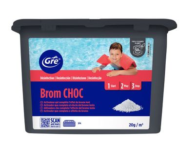 Brome choc piscine - seau de 1 kg - GRE