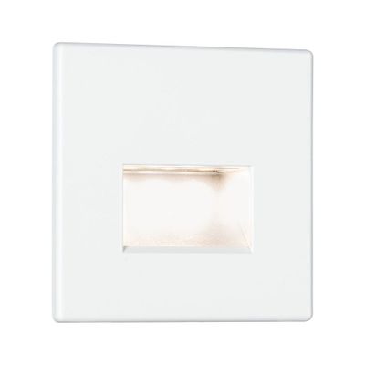 Spot LED encastrable mural carré blanc - PAULMANN