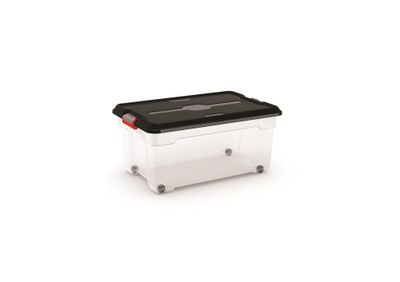 Bac plastique avec couvercle et roulettes Moover 45 L KETER
