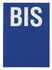 Plaque signalétique lettre Bis adhésive 65 x 90 mm fond bleu THIRARD