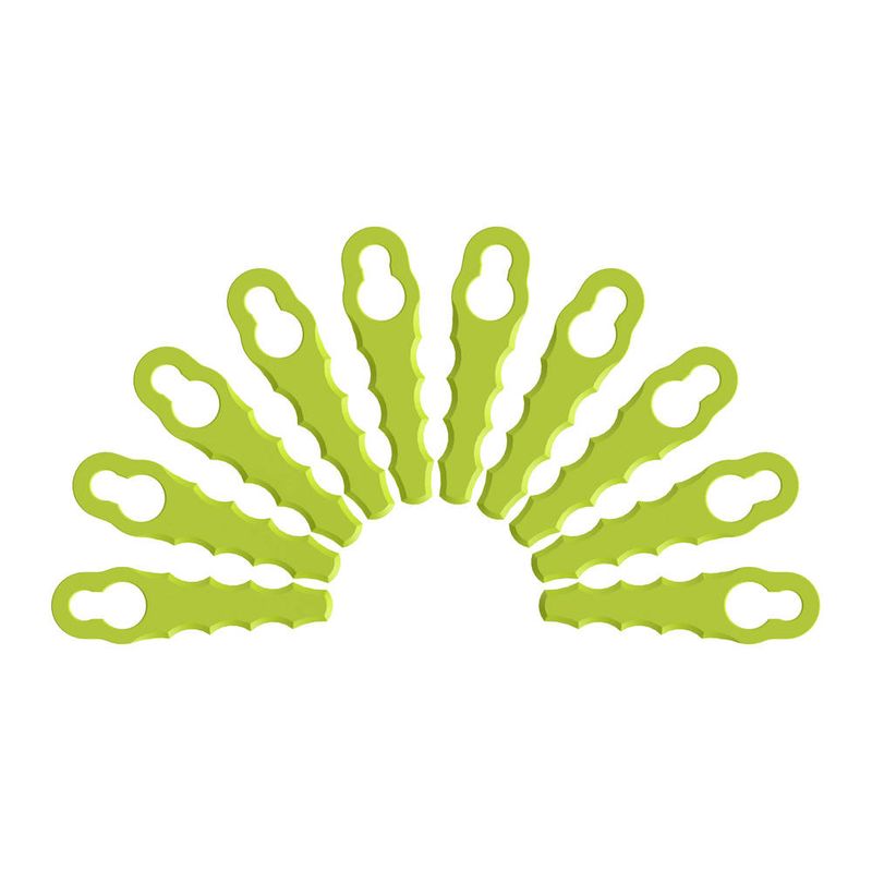 Vhbw 9x Lames compatible avec Greenworks Optimow S tondeuse - Lames de rechange, argenté, acier