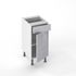 Façade tiroir pour meuble de cuisine Glossy metallo 01 brillant 13,8 x 40 cm OFITRES