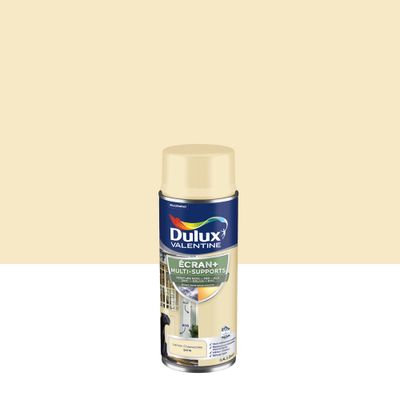 Peinture aérosol Ecran+ Multi-supports Satin Lemon Cheesecake 400 mL - DULUX VALENTINE