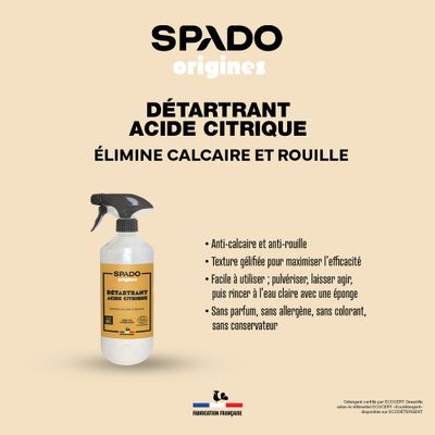 Acide citrique en gel pulvérisateur 750 ml GLOSS