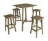 Table mange debout carré LEXI bois 102x80x80 cm 4 places - PROLOISIRS