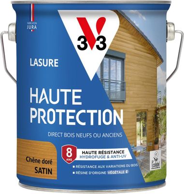 Lasure Haute Protection 8 ans satin chêne dore 2,5 L - V33