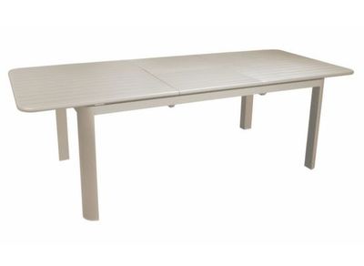 Table de jardin à rallonge EOS aluminium crème 180/240 x 100 cm, Livraison à domicile incluse - PROLOISIRS