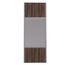 Porte de placard Miroir et Noyer Fumé Profil gris H 248,5 x L 62,2 cm YNGENIO