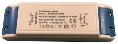 Transformateur alimentation halogène 230V vers 12V 120W - ARLUX