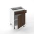 Façade tiroir effet bois foncé pour meuble de cuisine Nature rosales-03 13,8 x 60 cm OFITRES