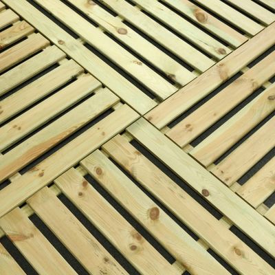 Dalle de terrasse pin traitée autoclave - 30 x 500 x 500 mm - DEBARGE