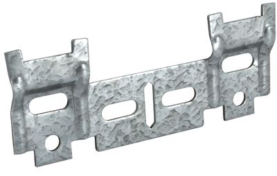 Profils doubles 110 mm pour suspension de meuble haut acier zingué par 2 Attache de suspension triangulaire 100 x 100 mm gauche/droite pour meuble CIME