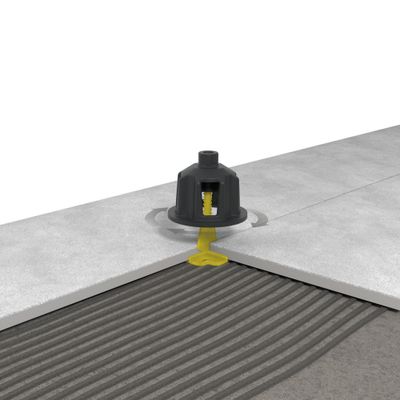 Croisillons de carrelage autonivelants en T 2 mm jaune sachet de 100 PAVILIFT