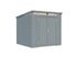 Abri de jardin Palmako Elias bois peint gris Ép.16 mm - 5,6 m² hors-tout - PALMAKO