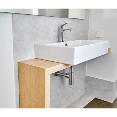 Siphon réglable pour lavabo graphite mat - EDOUARD ROUSSEAU
