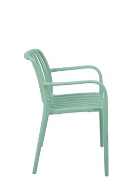 Fauteuil de jardin BARI polypropylène vert pastel - BOCARNEA