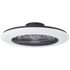 Ventilateur de plafond silencieux LED multicolore + télécommande Noir Ø58,5cm - Salerno XL BRILLIANT