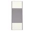 Porte de placard Miroir et Blanc Nacré Structuré Profil gris H 248,5 x L 62,2 cm YNGENIO