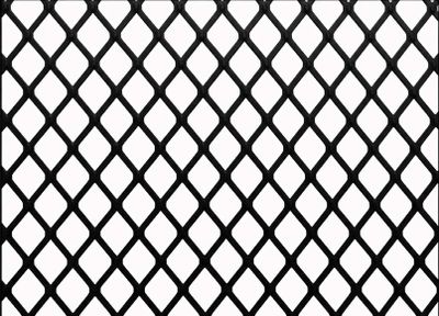 Tôle métal déployé aluminium anodisé noir 500 x 250 mm épaisseur 2,2 mm CQFD