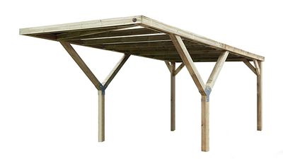 Carport simple en Y -  612 - 325 x 120 cm - toit en acier Livraison gratuite domicile WEKA