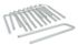 Agrafes métalliques pour fixation au sol 4 x 14 cm x10 - WINDHAGER