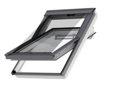 Store extérieur manuel l.134 x H.98 à 140 cm gris anthracite MHL UK00 5060 VELUX