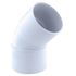 Coude PVC évacuation 45° femelle/femelle Ø40 blanc - FITT