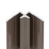 Profilé d'angle intérieur taupe pour panneaux muraux de 210 cm - SCHULTE
