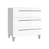Meuble de salle de bains Cies 3 tiroirs L80 x H84 x P45 cm panneau de particules blanc
