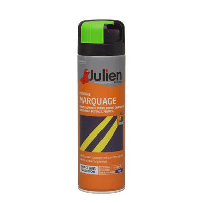 Bombe de peinture de marquage vert fluo 0,5 L - JULIEN