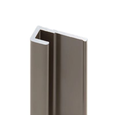 Profilé de finition taupe pour panneaux muraux de 210 cm - SCHULTE
