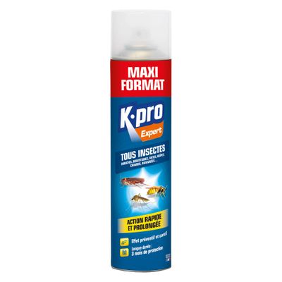 Insecticide insectes volants et rampants aérosol 600 ml - K-PRO