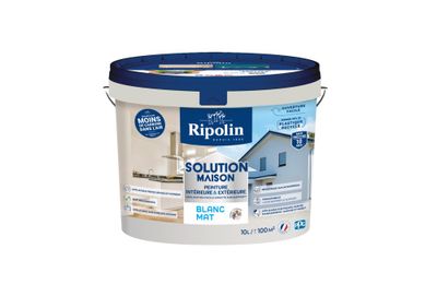 Peinture solution maison Blanc 10 L - RIPOLIN