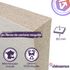 Panneau fibre de carton épaisseur 80 mm - l. 0,6 x L.1,2 m - lot de 7 panneaux - VALOSENSE