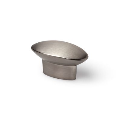 Bouton de meuble ovale nickel 41 x 19 mm par 4 REI