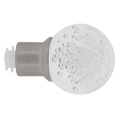 Embout déco bulles à visser en métal diam 20 mm Finition Chrome mat - MOBOIS