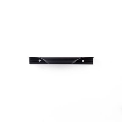 Poignée de meuble aluminium noir mat entraxe 96 mm REI