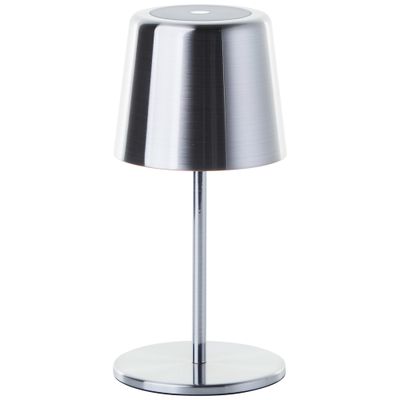Lampe à poser extérieur rechargeable LED nickel XAANA blanc variable - BRILLIANT