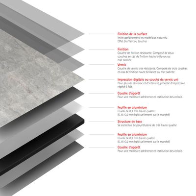 Panneau mural de douche 100x210 cm pierre gris argenté DécoDesign Décor - SCHULTE