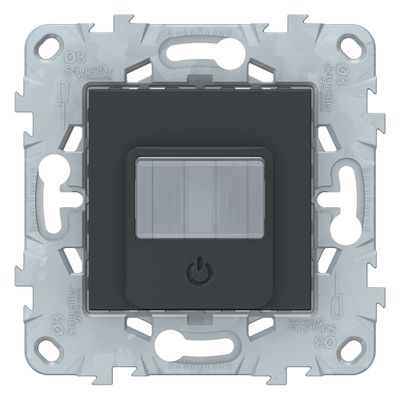 Détecteur de mouvements + bouton poussoir anthracite - Unica SCHNEIDER ELECTRIC